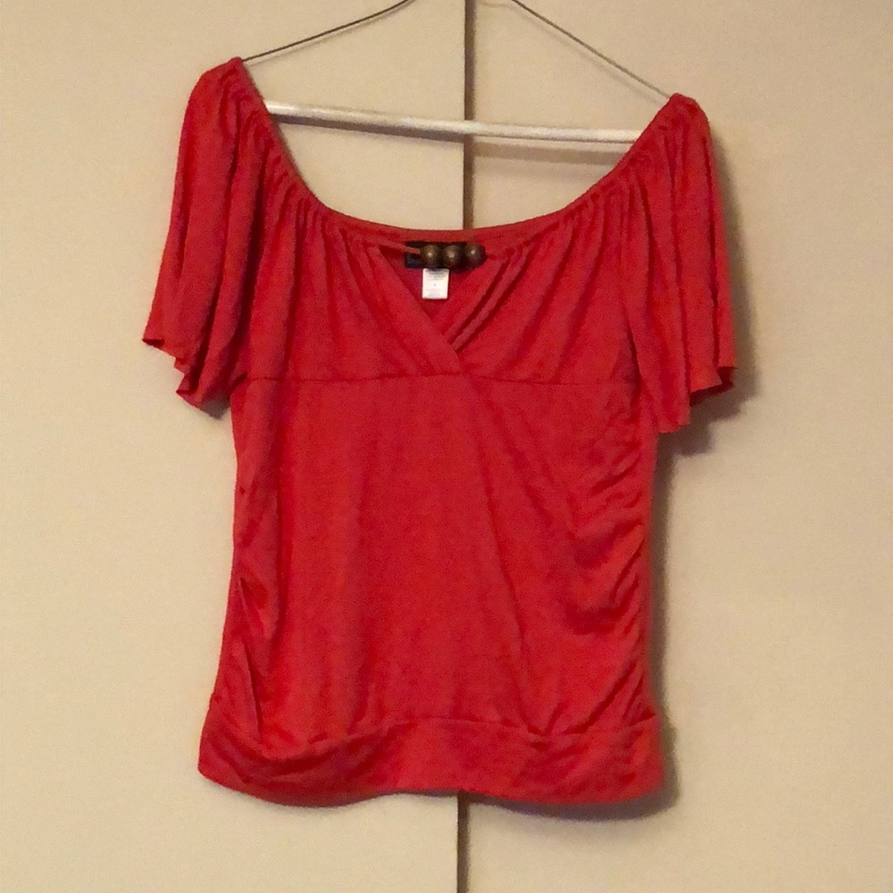 Orange blouse